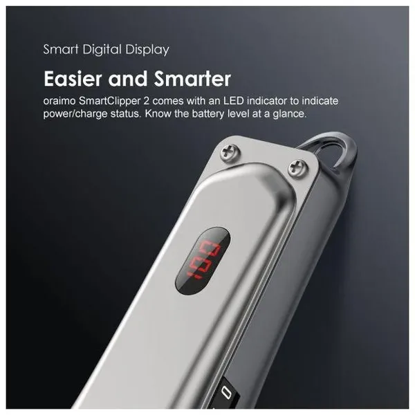 opc-cl30-5 oraimo CL30 rechargeable metal digital clippers