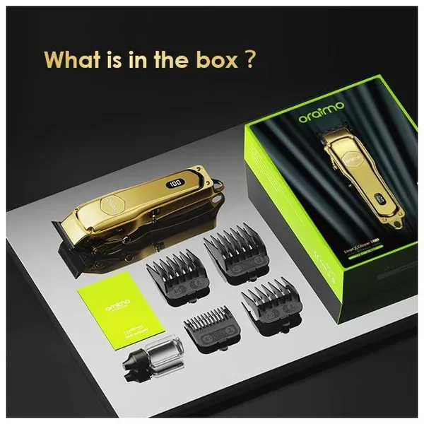 opc-cl30g-7 oraimo Smart Clipper 2 Gold Professional Hair Clipper