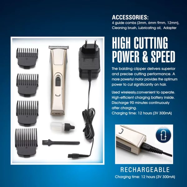 Kiki C24-HC005 rechargeable balding clipper