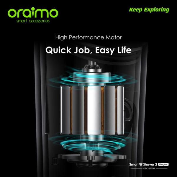 oraimo Smart Shaver 2 Magnet 3D Dual Ultra-thin Shaver